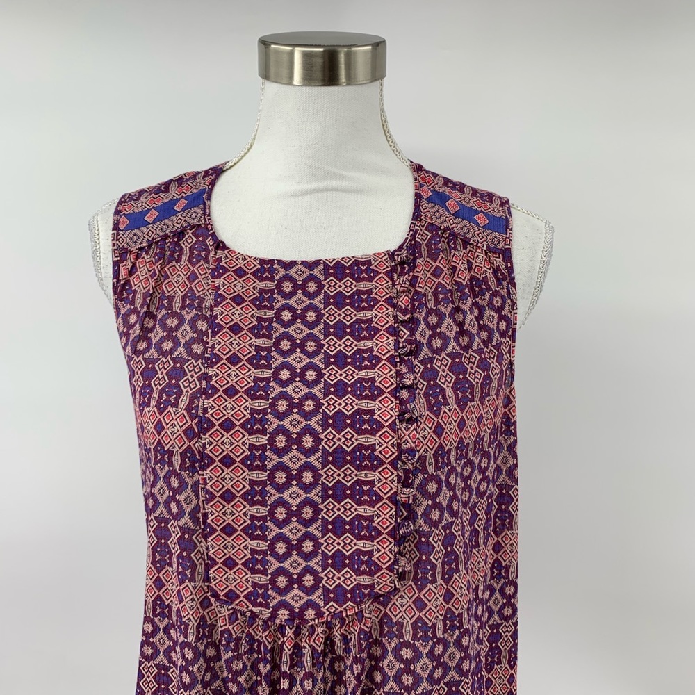 Bcbg Maxazria Yulissa Mosaic-Print Dress Shift XS - Picture 4 of 8